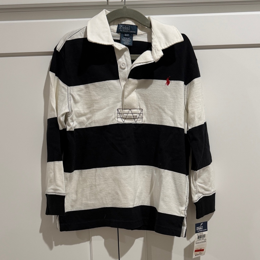 Ralph Lauren Black and White Polo Shirt